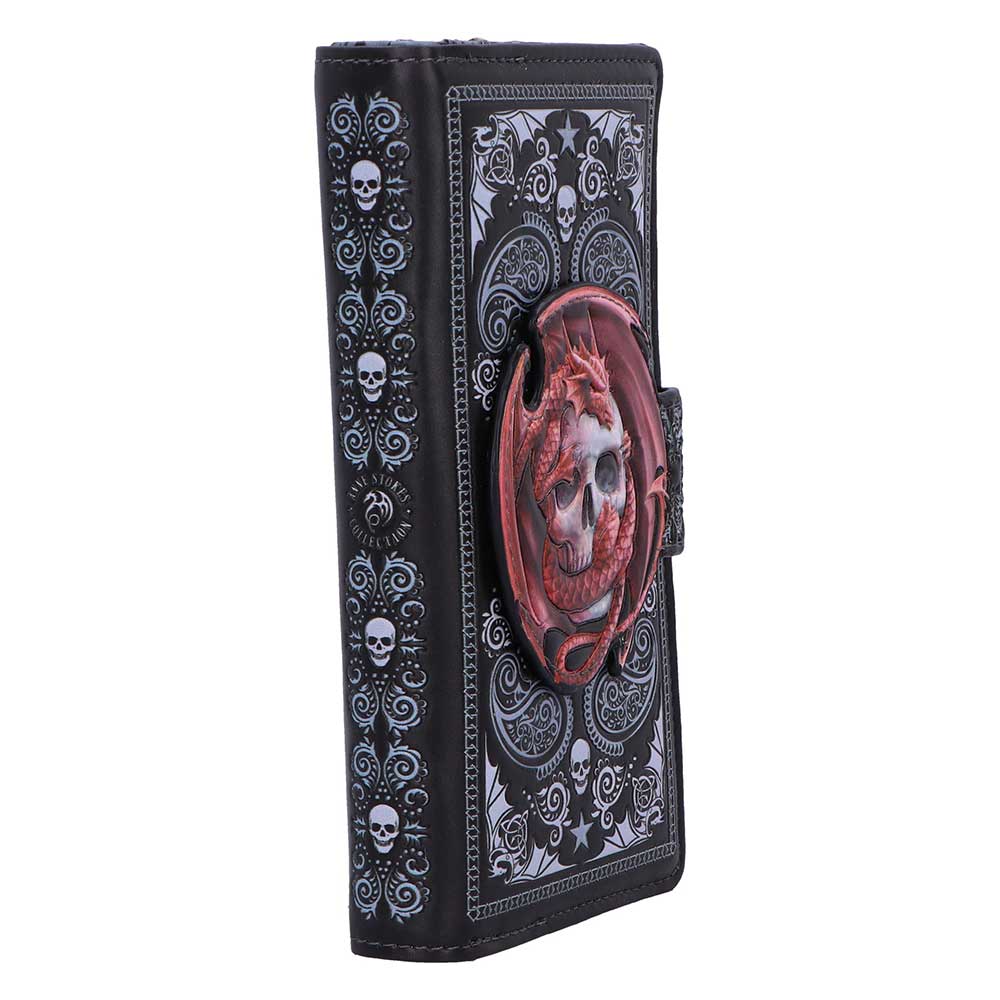Skull Embrace Embossed Purse by Anne Stokes