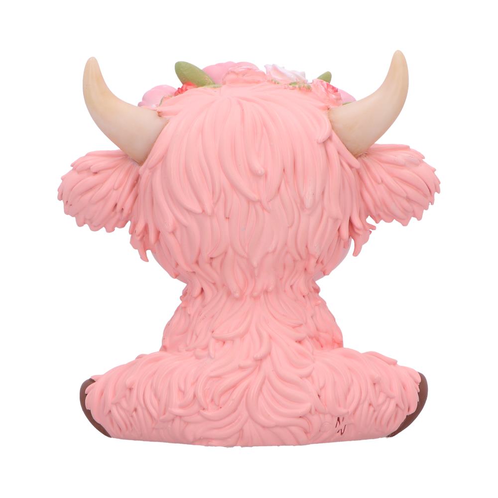 Primrose Pink Flower Cow 10.8cm