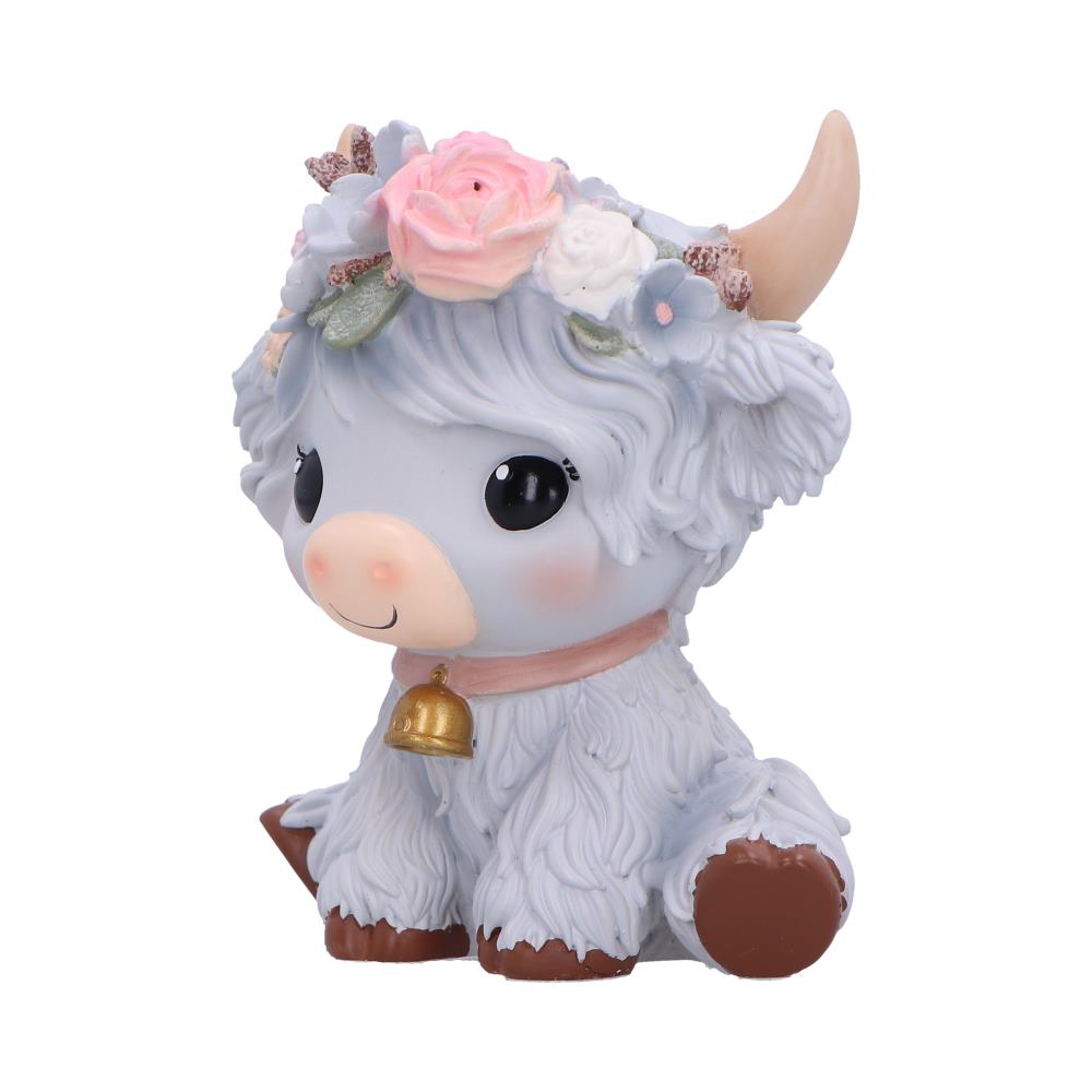 Magnolia Grey Flower Cow 10.8cm