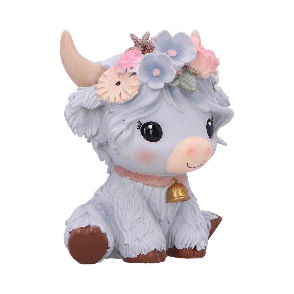 Magnolia Grey Flower Cow 10.8cm