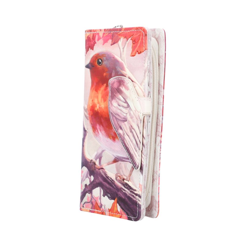 When Robins Appear Embossed Purse 18.5cm