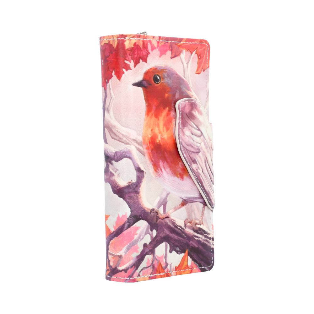 When Robins Appear Embossed Purse 18.5cm