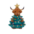 Winter Highland Cow Christmas Tree 13.5cm