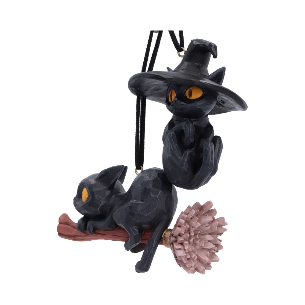 Curse and Claw Halloween Cats Hanging Ornaments (Set of 2) 7cm