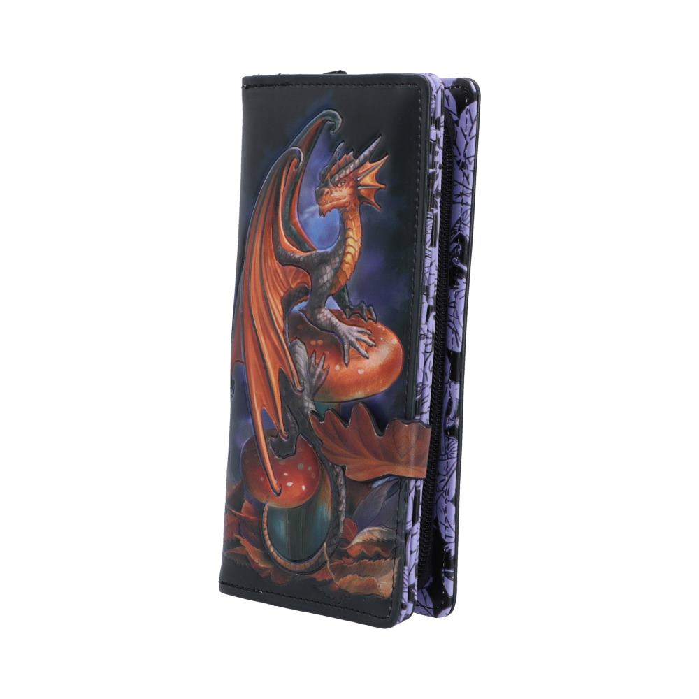 Anne Stokes Mushroom Dragon Embossed Purse 18.7cm