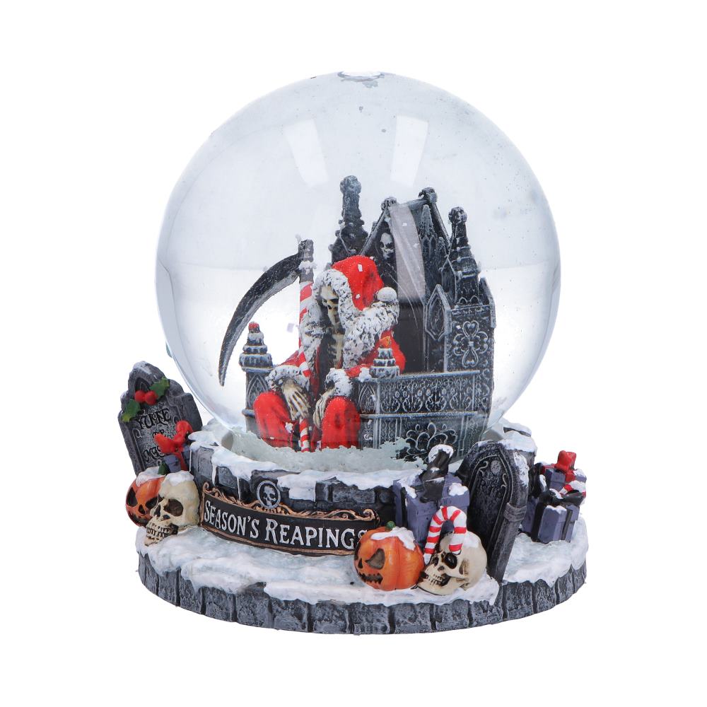 Season's Reapings Christmas Reaper Snow Globe 12.5cm