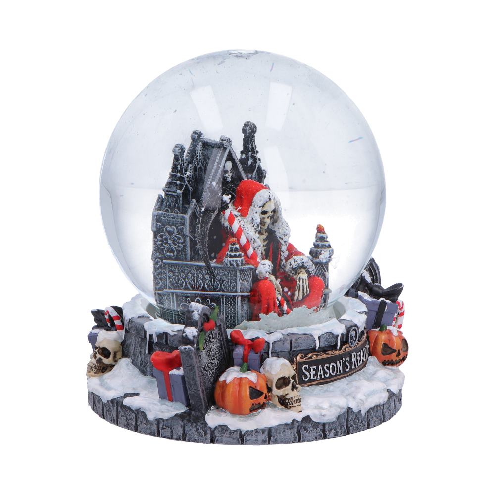 Season's Reapings Christmas Reaper Snow Globe 12.5cm