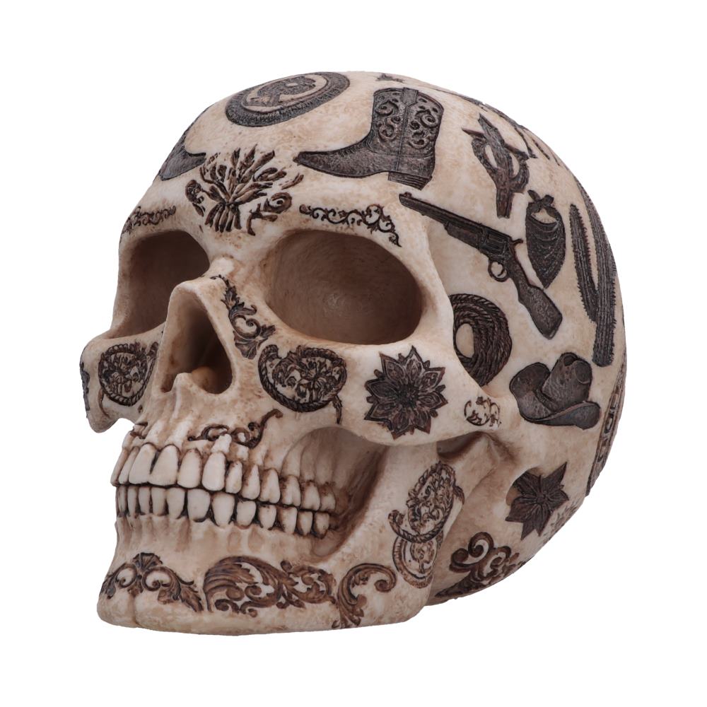 Wild West Lone Ranger Skull 14.7cm
