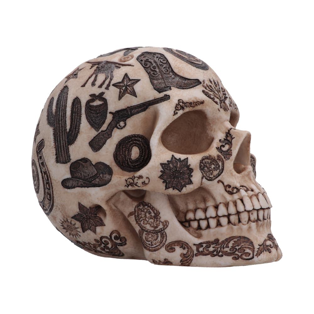 Wild West Lone Ranger Skull 14.7cm