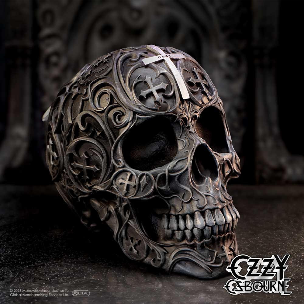 Ozzy Osbourne Prince of Darkness Skull Figurine 14.8cm