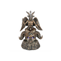 Gold Baphomet LED Backflow Incense Burner