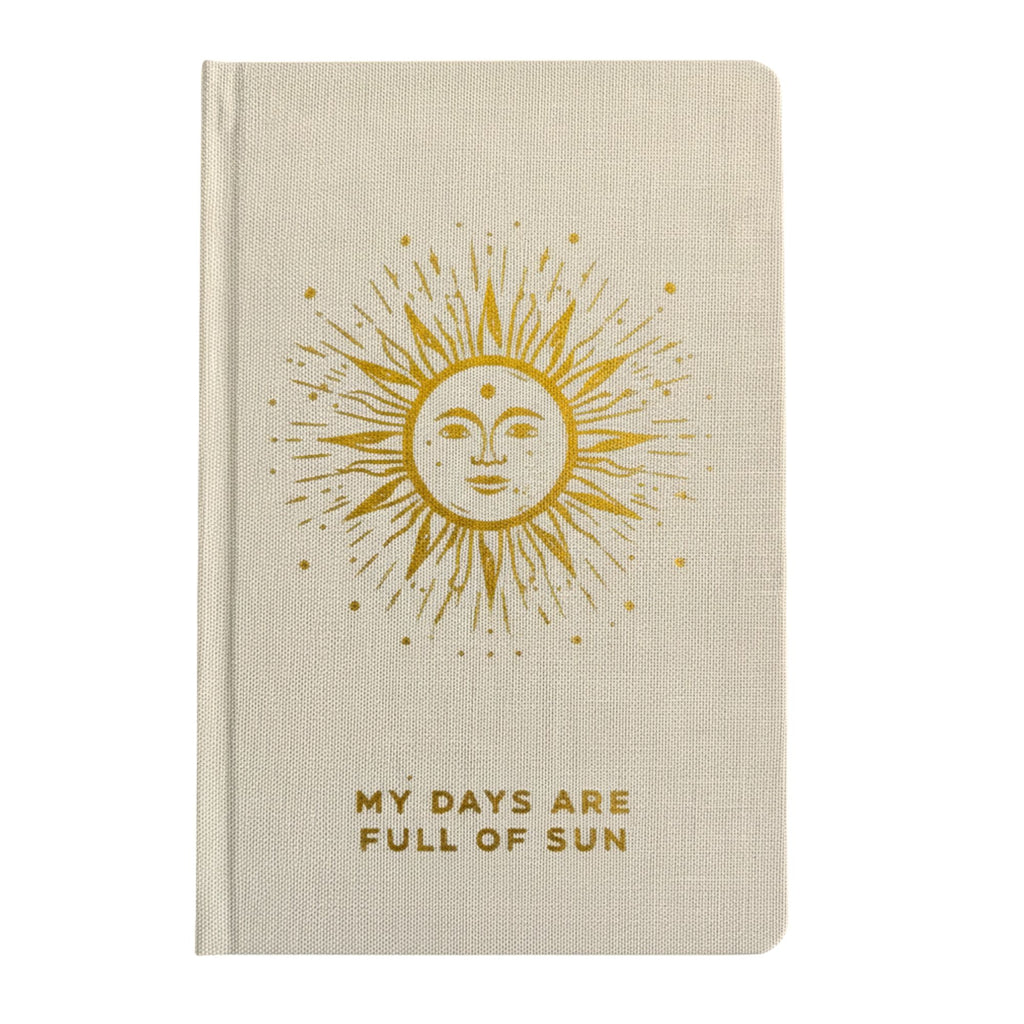 My Days are Full of Sun - Ivory Gratitude Journal with Gold Lining