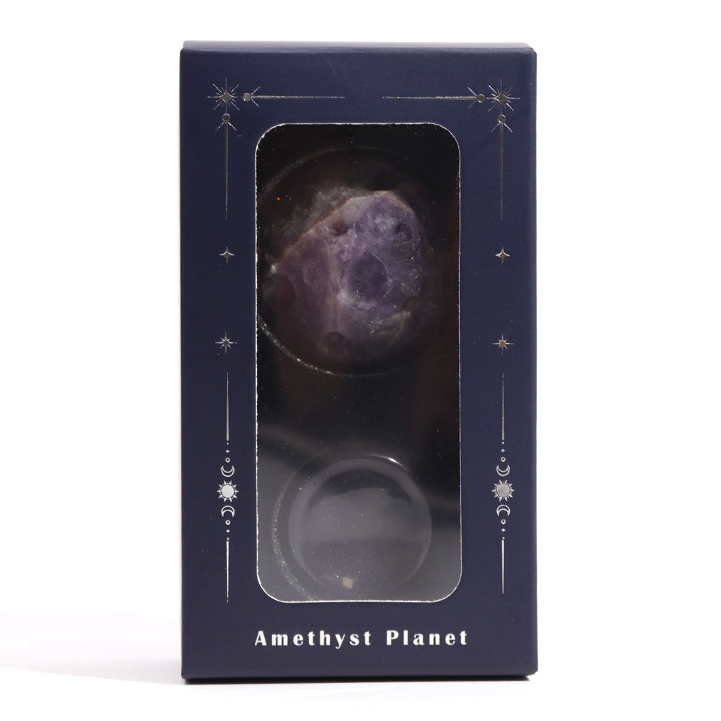 Ametyst Planet on a Sola Goldstone Stand - Jupiter