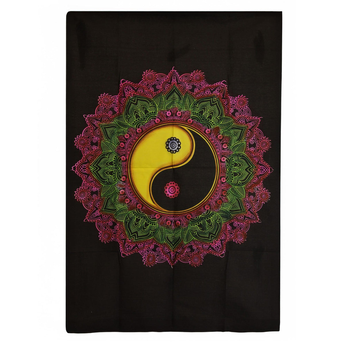 Cotton Wall Art (70x110cm) - Ying & Yang Mandala
