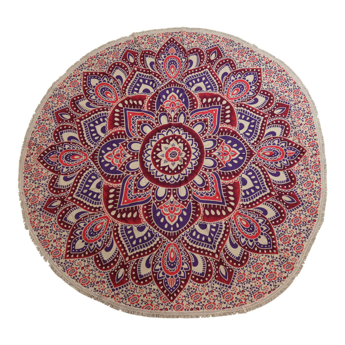 Large Mandala Roundy Art (180cm) - Pink & Purple