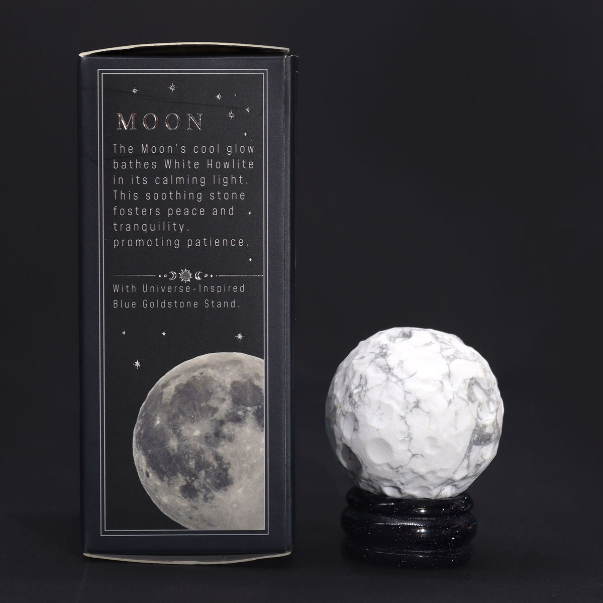 White Howlite Celestial Body - Moon