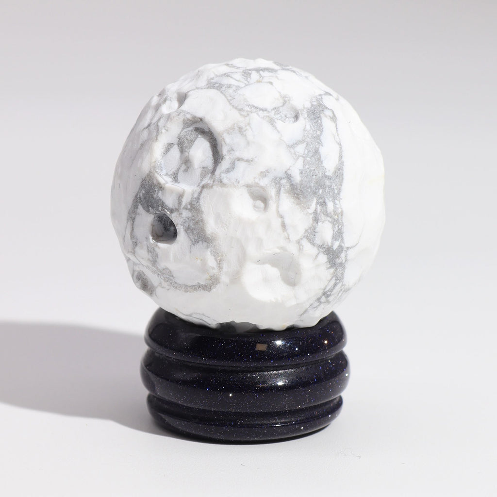 White Howlite Celestial Body - Moon