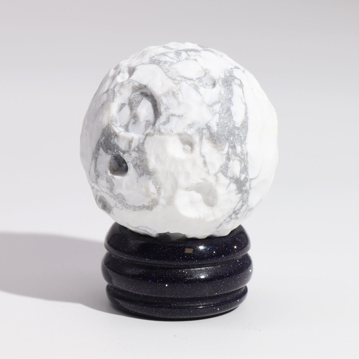 White Howlite Celestial Body - Moon