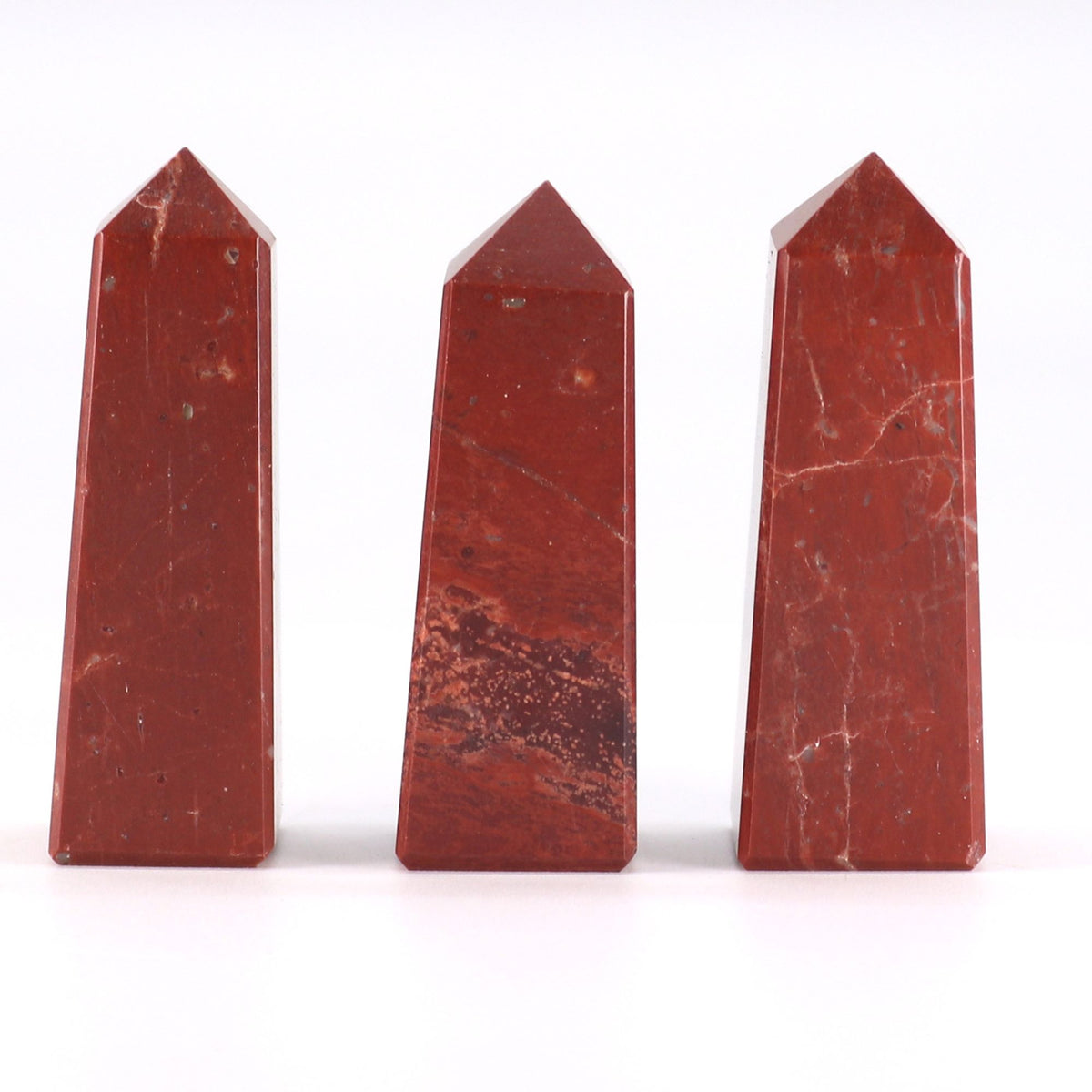 Gemstone Obelisk Point - Red Jasper - approx 5cm