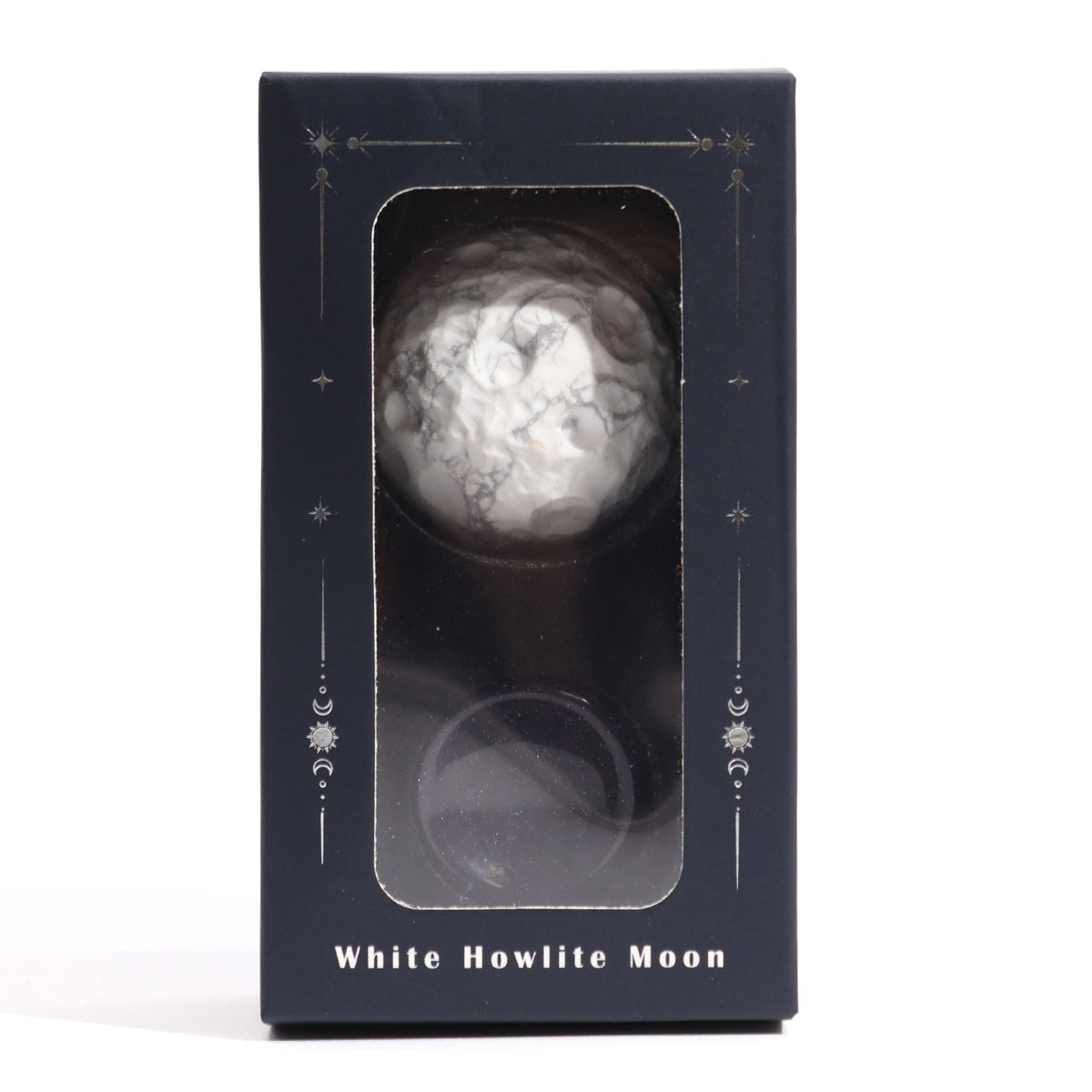 White Howlite Celestial Body - Moon