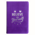 Lavender Velvet Notebook - 80 pages - Believe Yourself