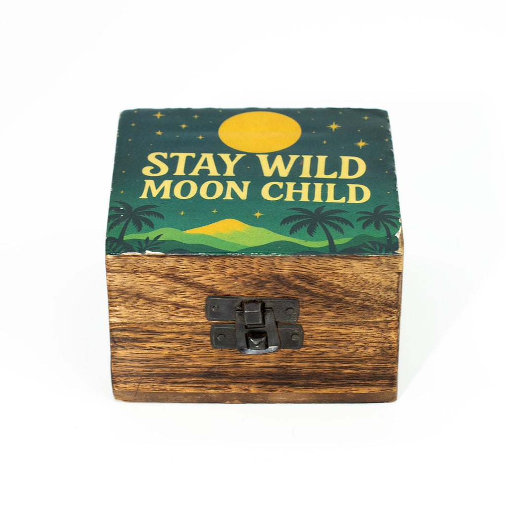 Stay Wild Moon Child - Small Enamelled Box