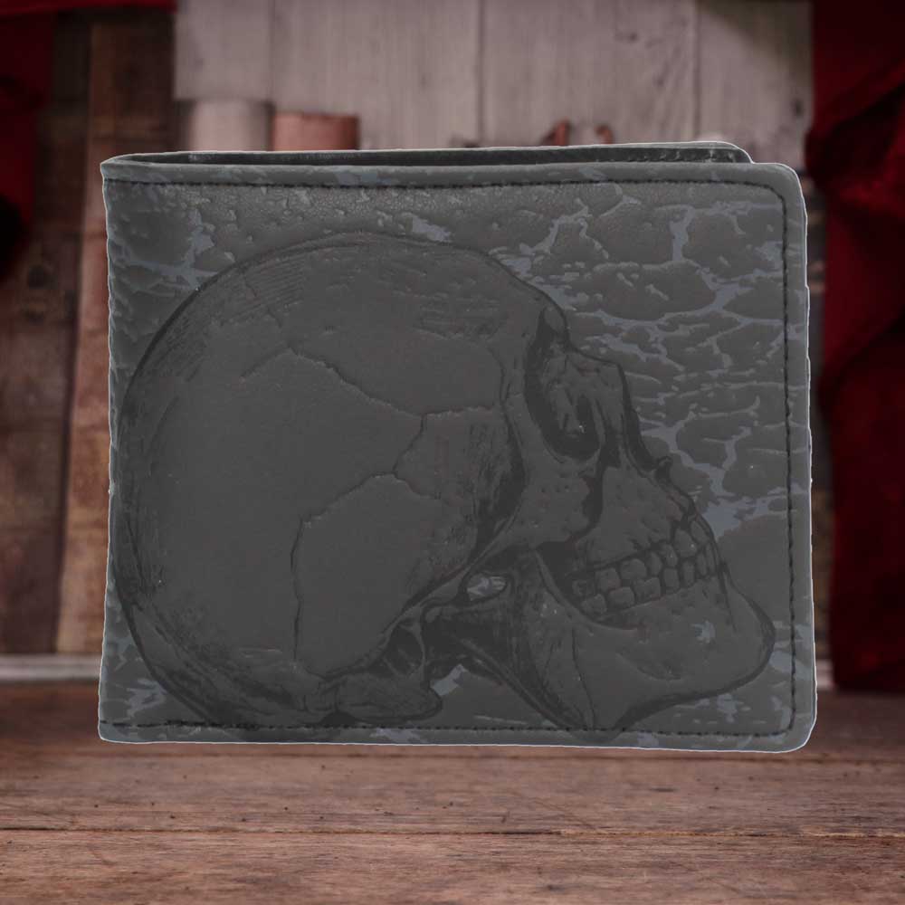 Memento Mori Skull Embossed Wallet