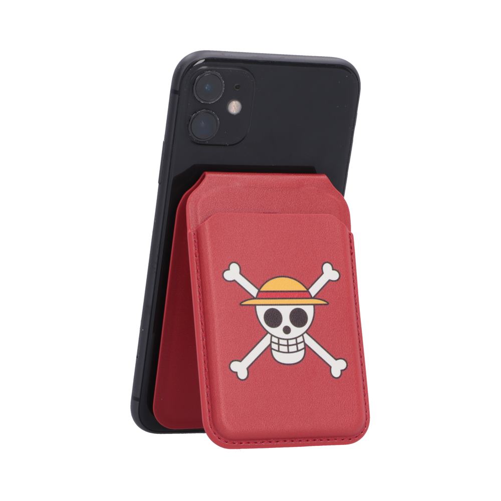 One Piece Luffy Jolly Roger Magsafe Card Holder 10.2cm Red
