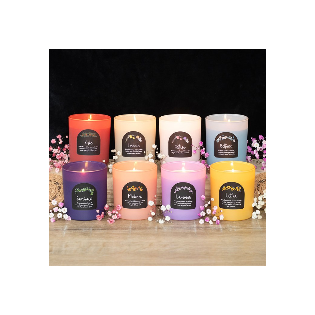 Litha Wildflower Wheel of the Year Candle