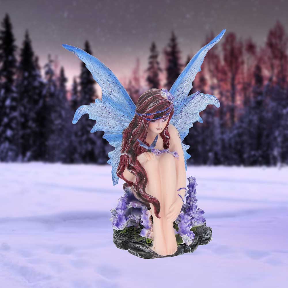 Violet Fairy with her Butterfly Azure 14cm