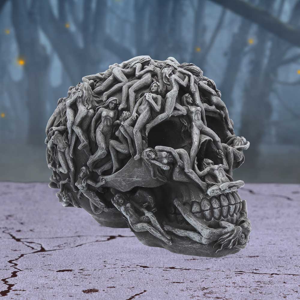 Hell's Desire Skull Naked Temptress Ornament