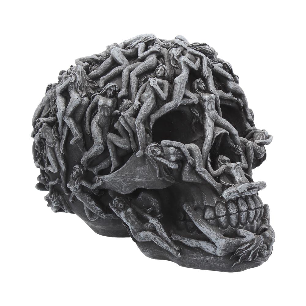 Hell's Desire Skull Naked Temptress Ornament