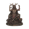 Cernunnos and Animals Horned God Bronze Figurine