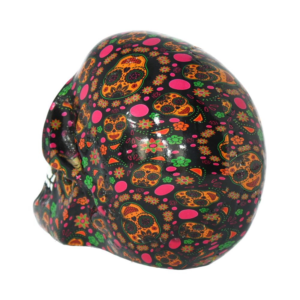 Viva!  Day of the Dead Print Skull 19cm