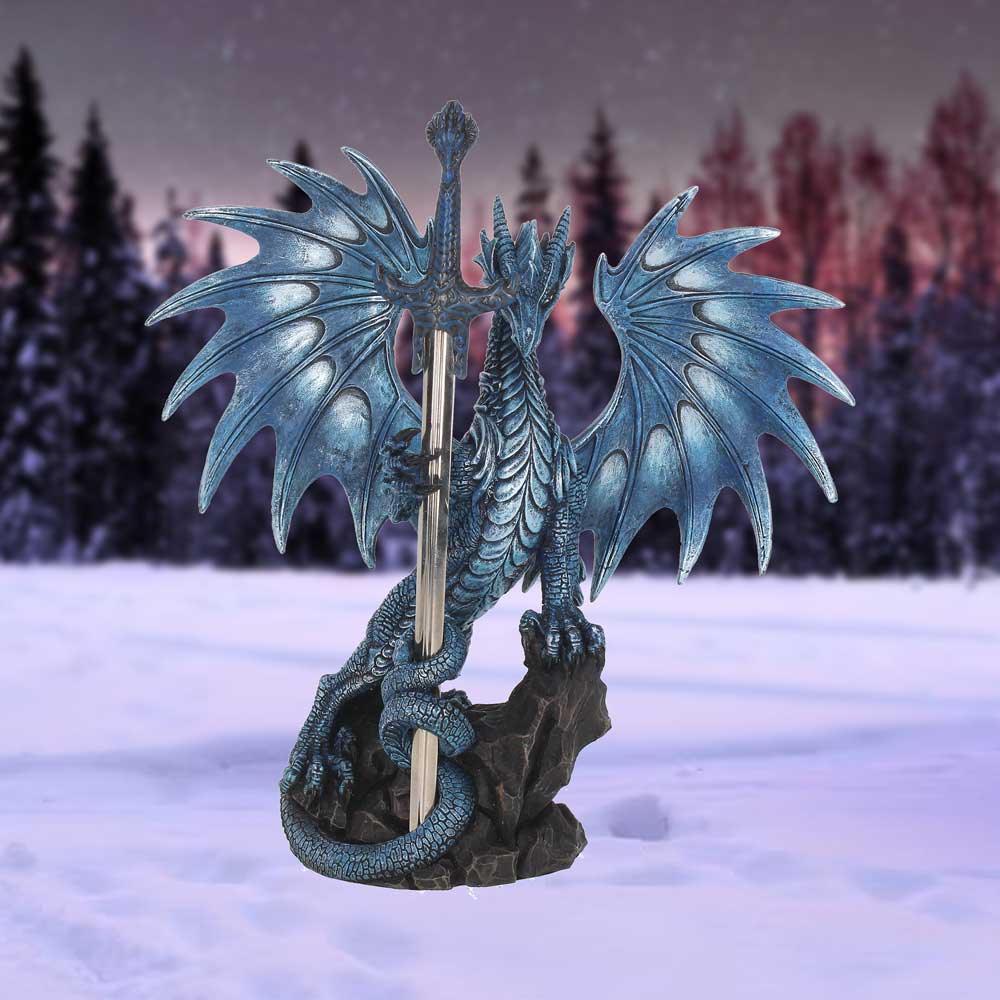 Ruth Thompson Sea Blade Letter Opener Blue Dragon Figurine