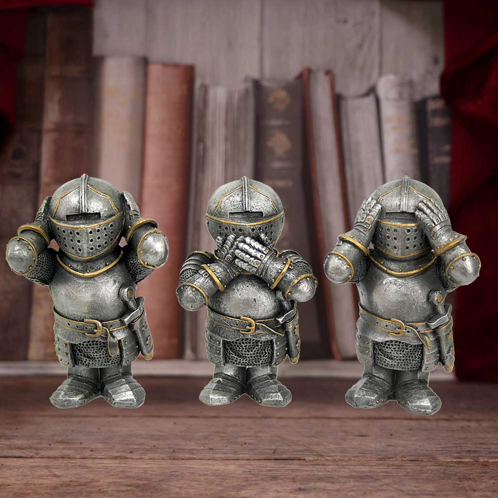 Three Wise Knights Figurine Knight Ornaments