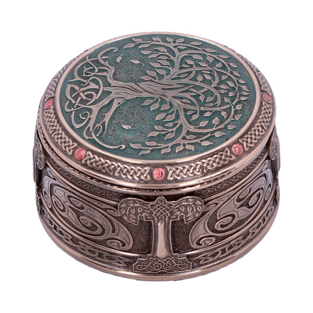 Round Tree of Life Celtic Trinket Box