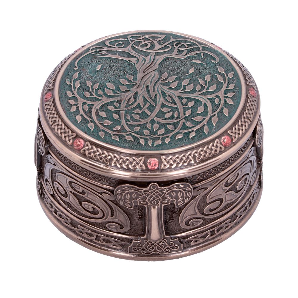 Round Tree of Life Celtic Trinket Box