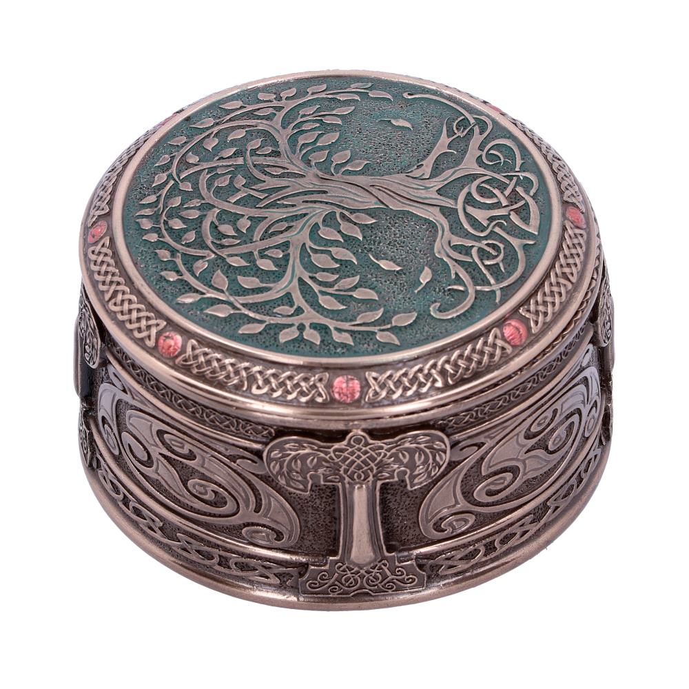 Round Tree of Life Celtic Trinket Box