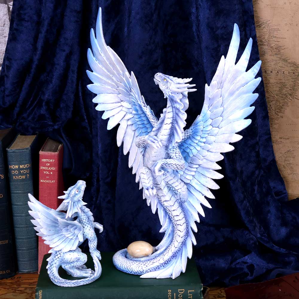 Anne Stokes Age of Dragons Adult Silver Dragon Figurine