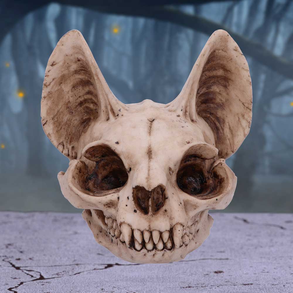 Bastet's Secret Cat Skull Figurine Ornament