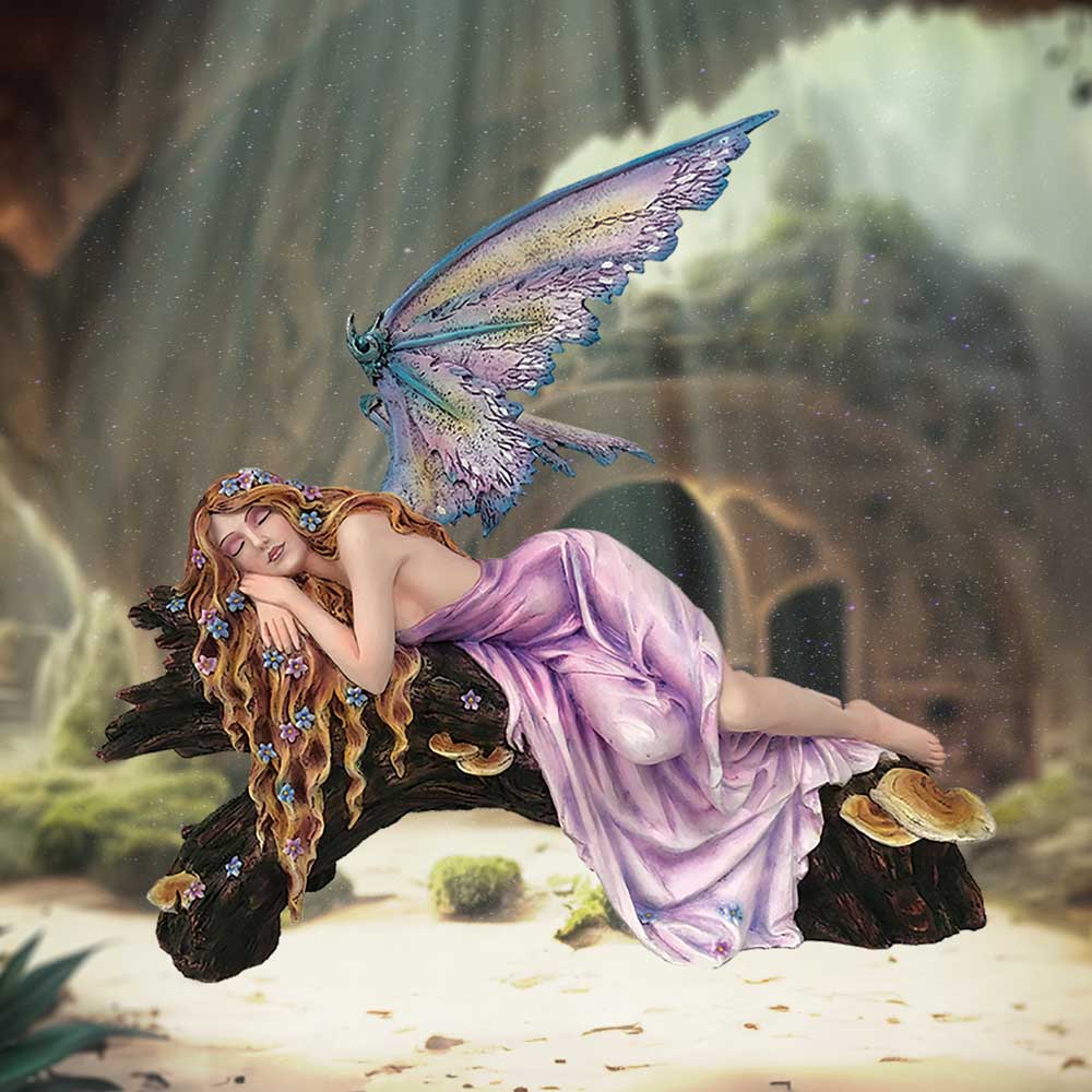 Drema Sleeping Woodland Fairy Figurine Ornament
