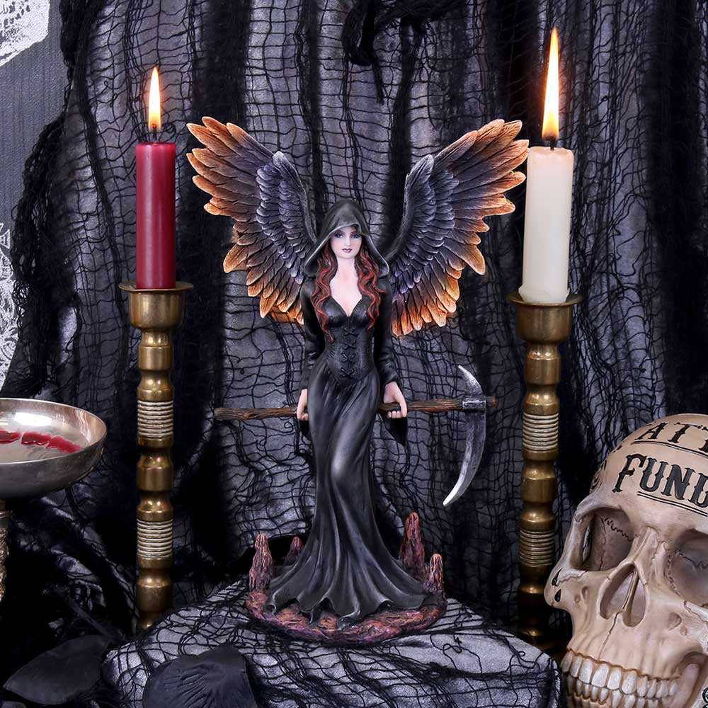 Take my Soul Gothic Female Reaper with Scythe Figurine