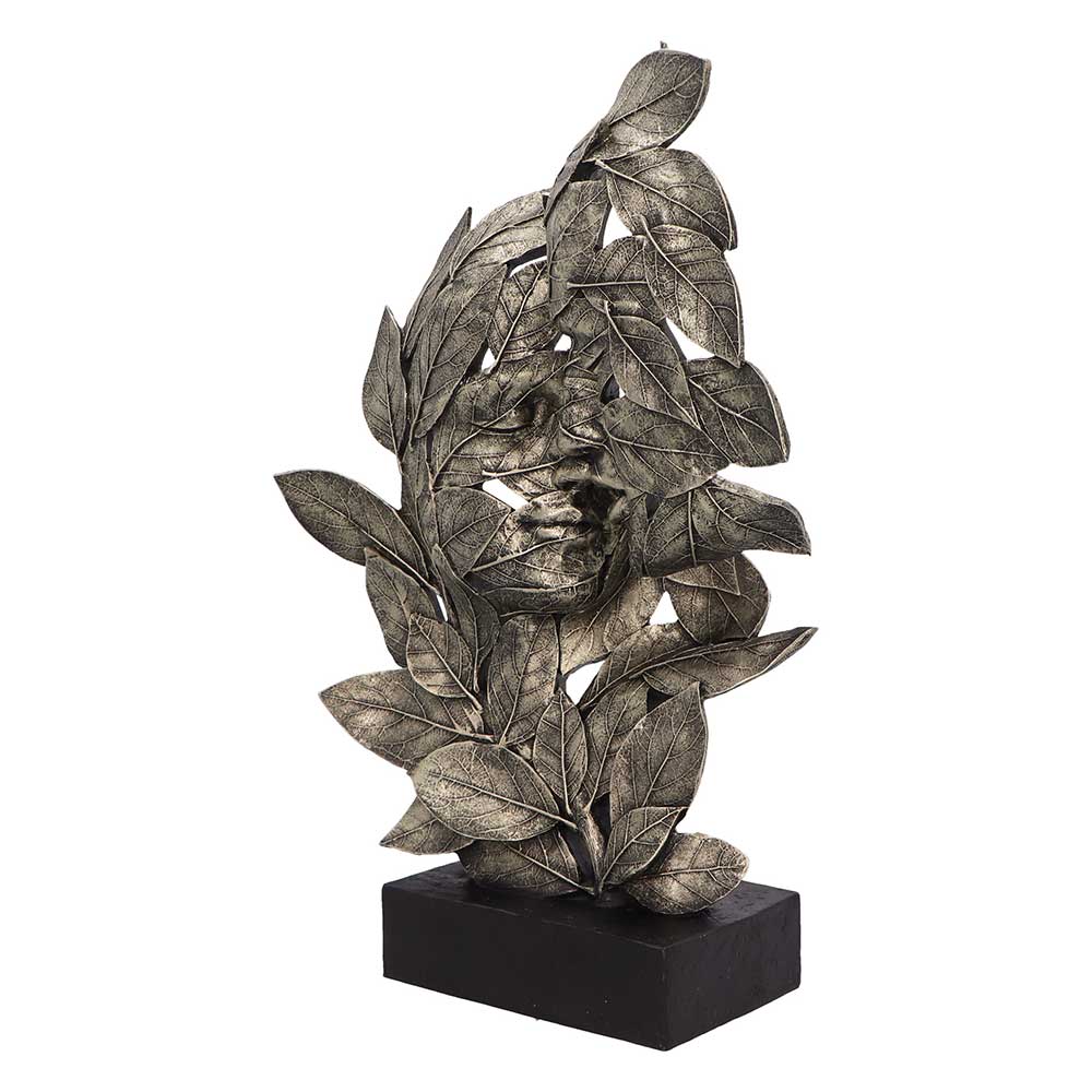 Natural Emotion - Kiss Silver Statue 37cm