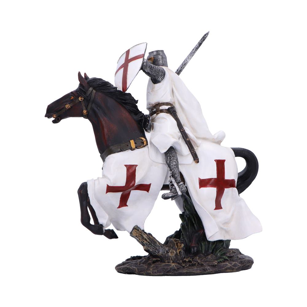 Take to Your Steed  Medieval Templar Knight Figurine