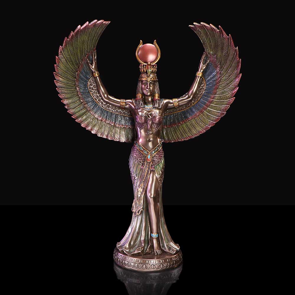 Graceful Isis Figurine  Embodiment of Magic, Wisdom, and Divinity