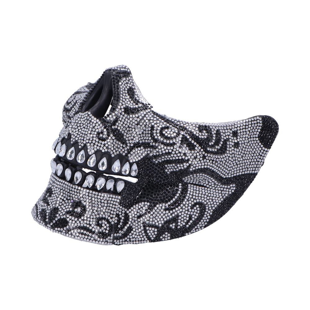 Fancy Dress Jewelled Masquerade Mask Cosplay (Silver)