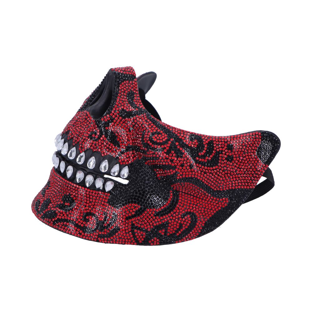 Fancy Dress Jewelled Masquerade Mask Cosplay (Red)
