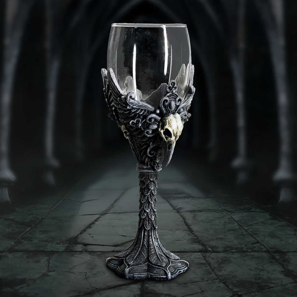 Gothic Raven Nevermore Goblet