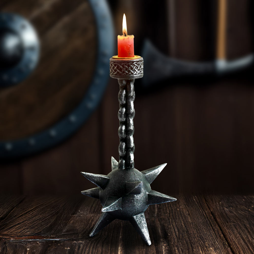 Meteor Hammer Medieval Gothic Candle Holder